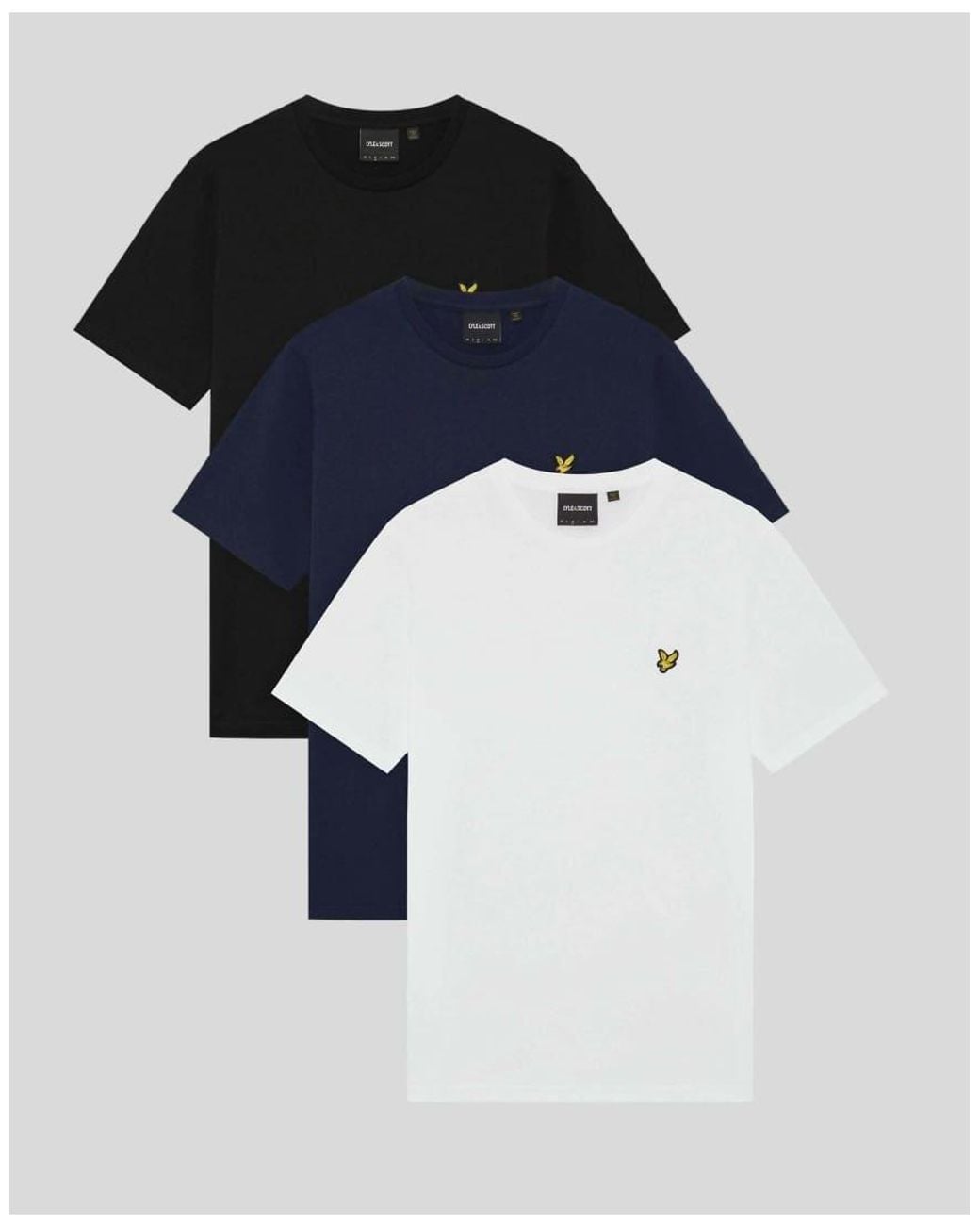 Lyle & Scott Blue Ss T-Shirts 3-Pack Plain T-Shirt for men
