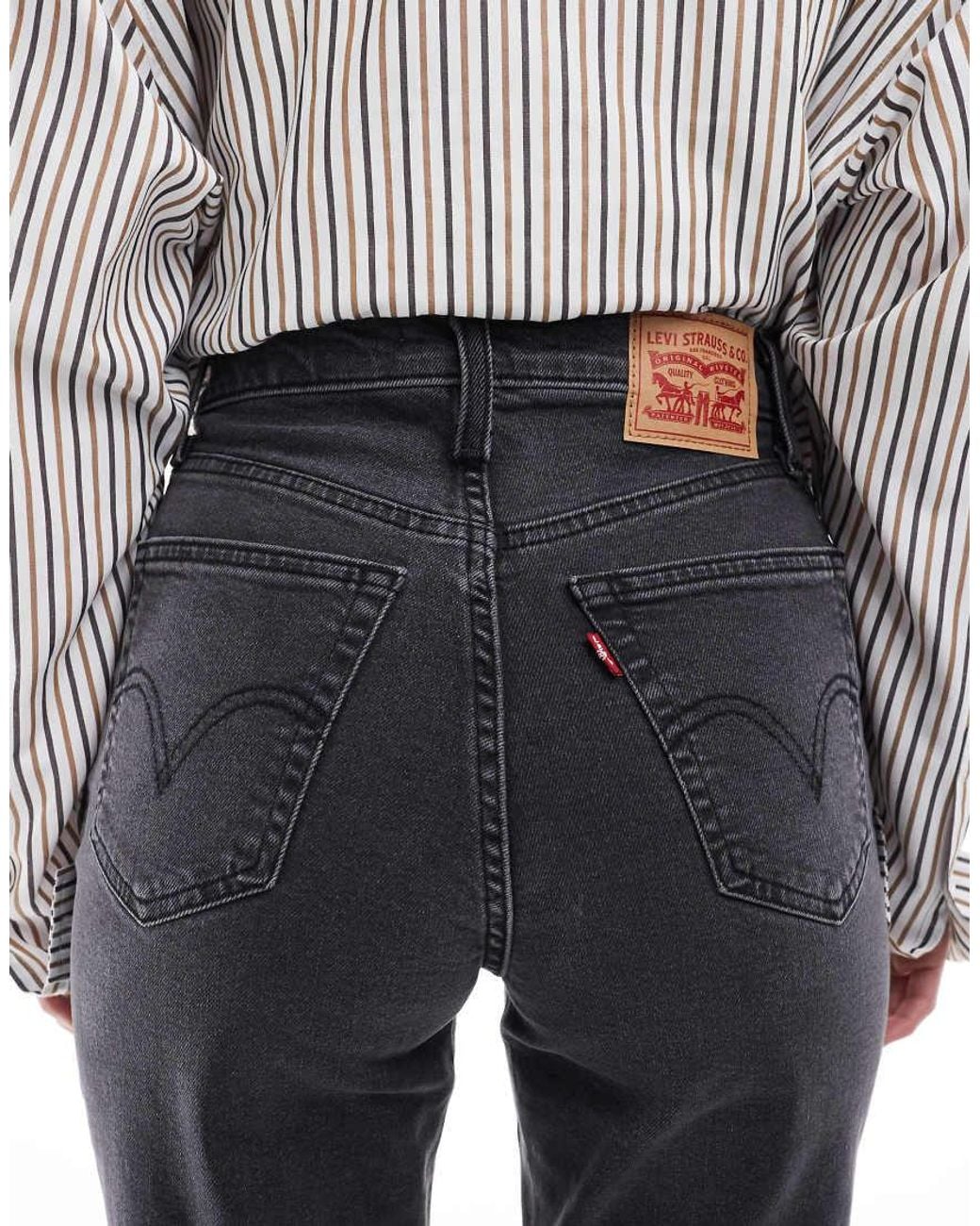 Levi's Blue High Waisted Mom Jean