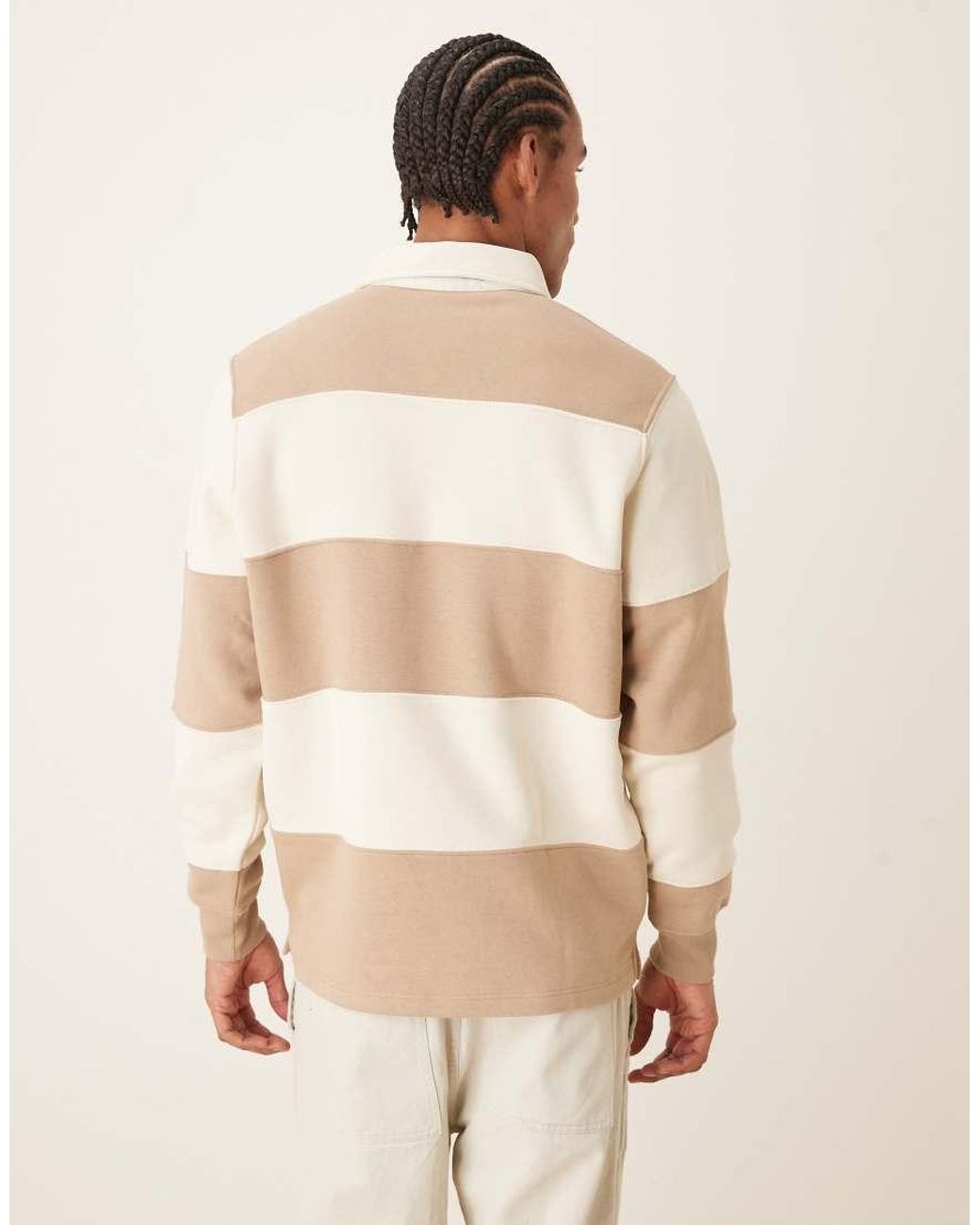 Mango Natural Cotton Mix Rugby Sweatshirt for men