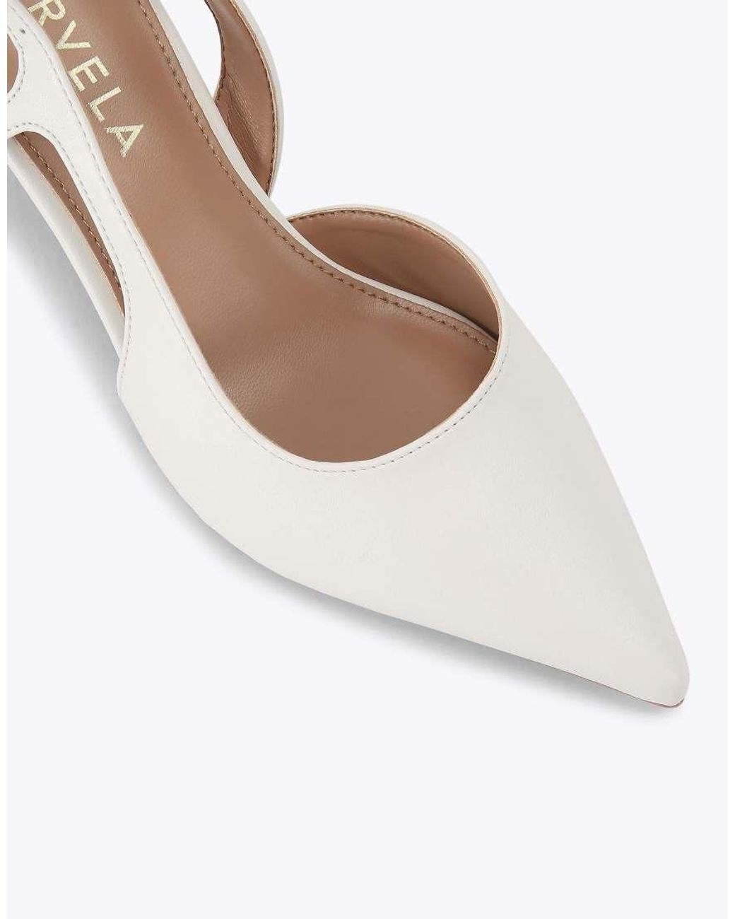 Carvela Kurt Geiger Natural Alina Sling Heeled Shoes