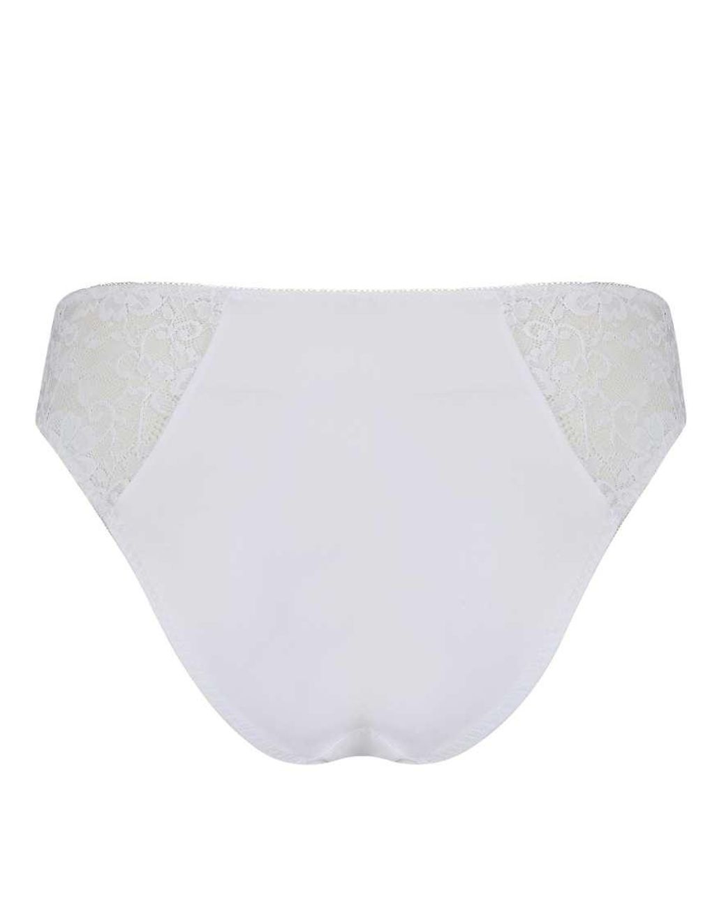 Pour Moi White Rebel High Leg Brief