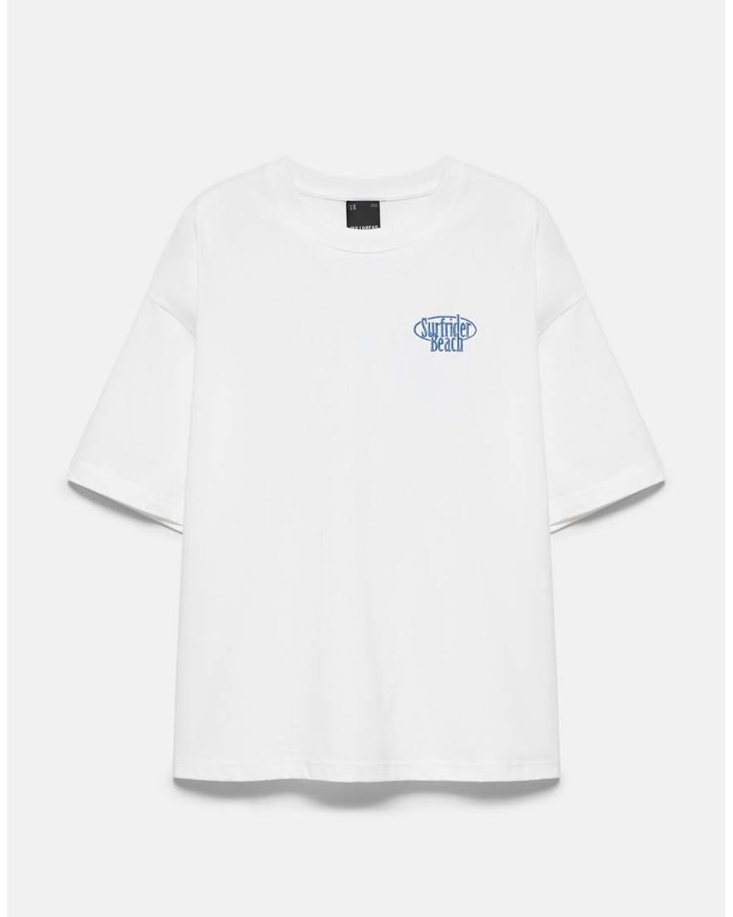 Pull&Bear Gray Surfrider Beach T-shirt for men