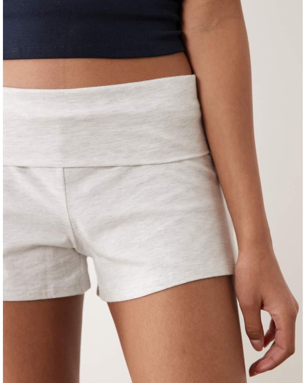 Cotton On White Dreamy Roll Waist Shorts