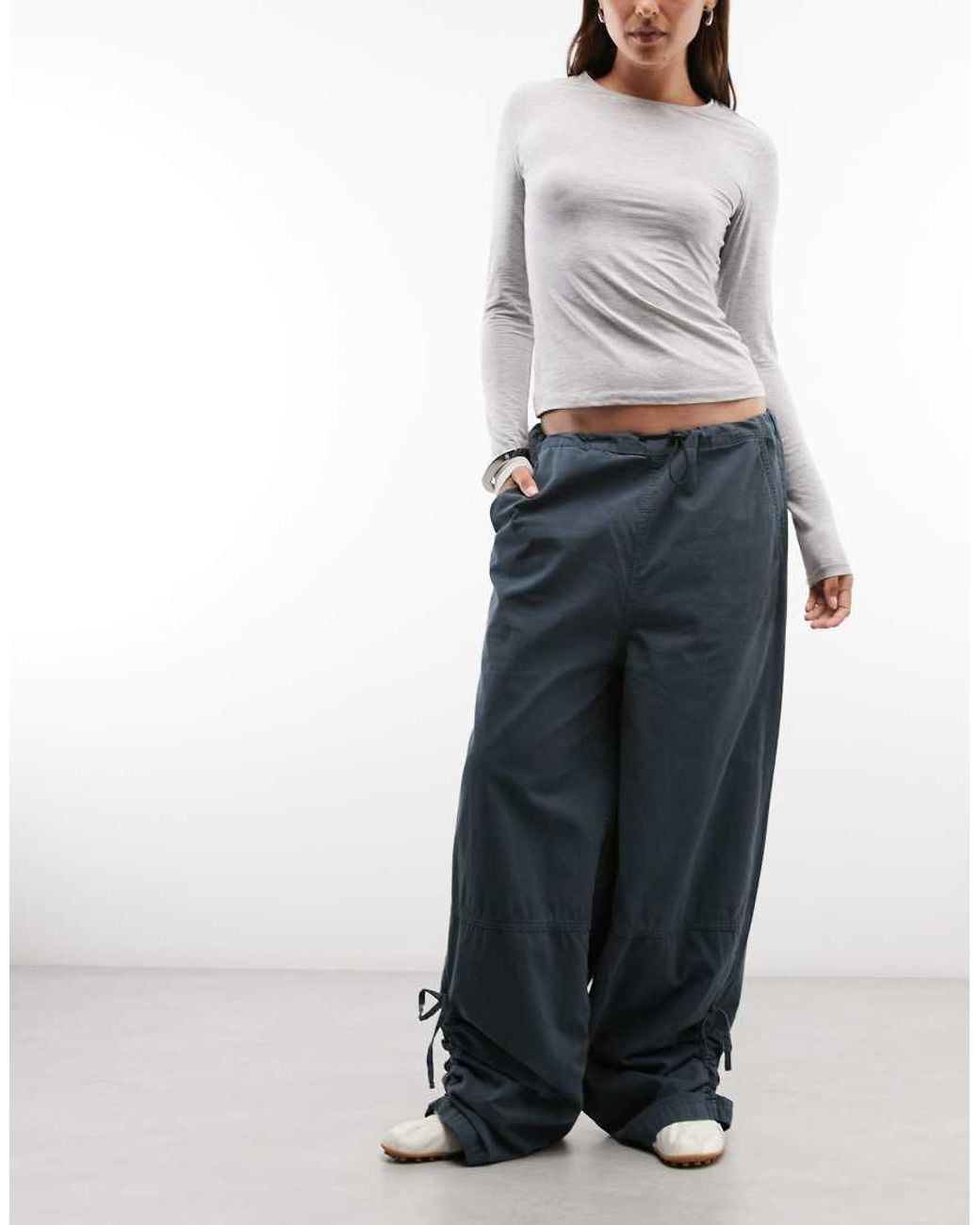Pantalón Parachute Collusion de color Gray