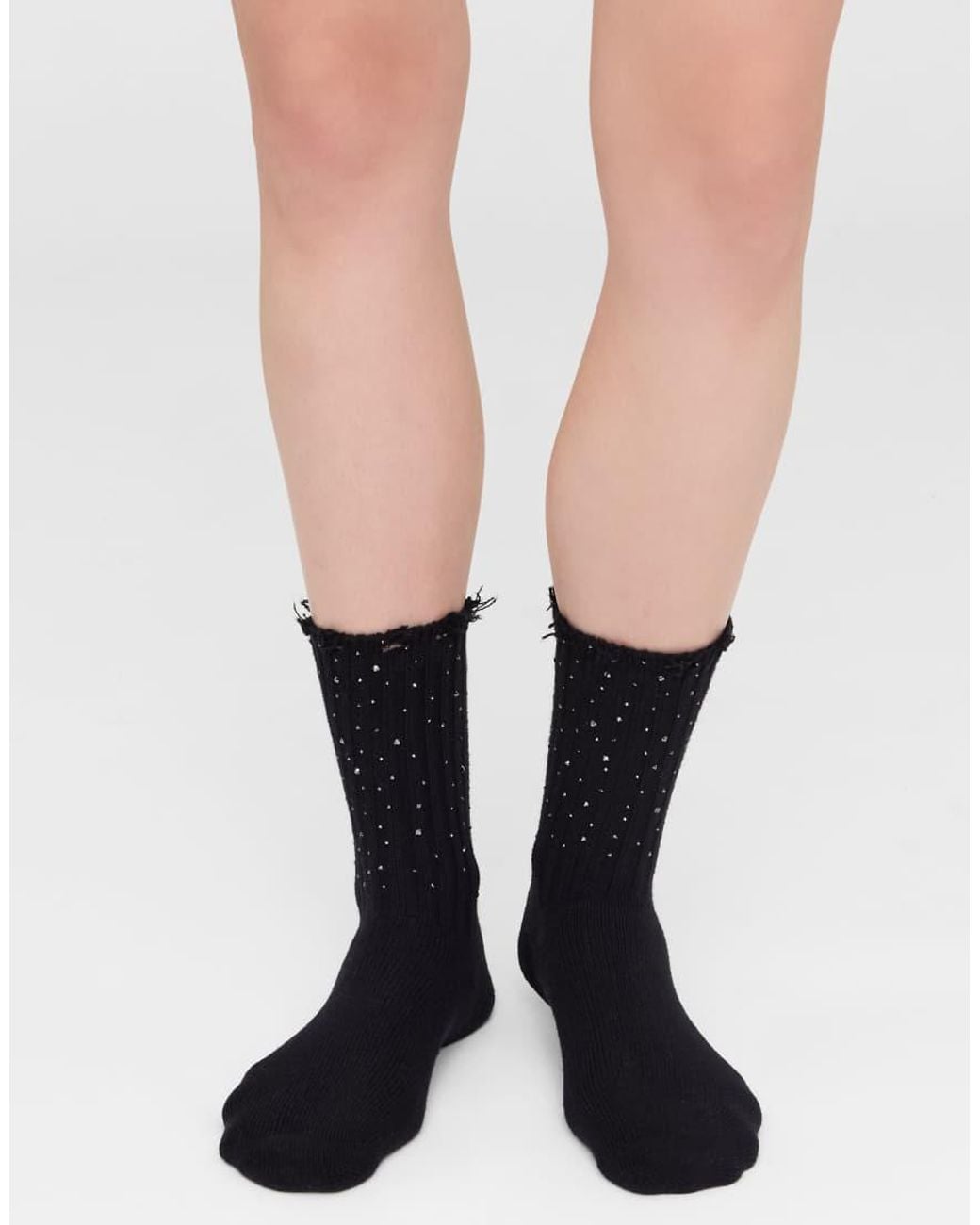 Calzedonia Pink Diamanté Appliqué Socks