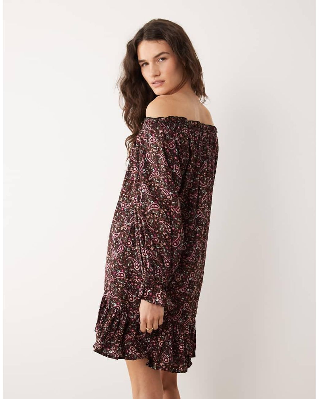 Miss Selfridge Purple Spun Smock Dress