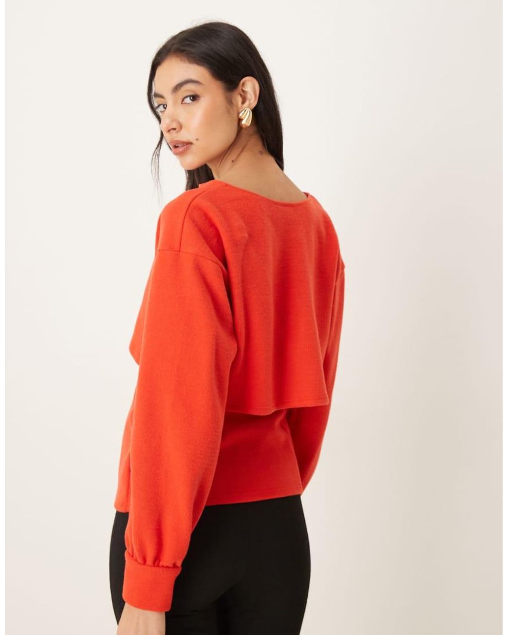 ASOS Red 2-in-1 Bandeau & Cardi Set