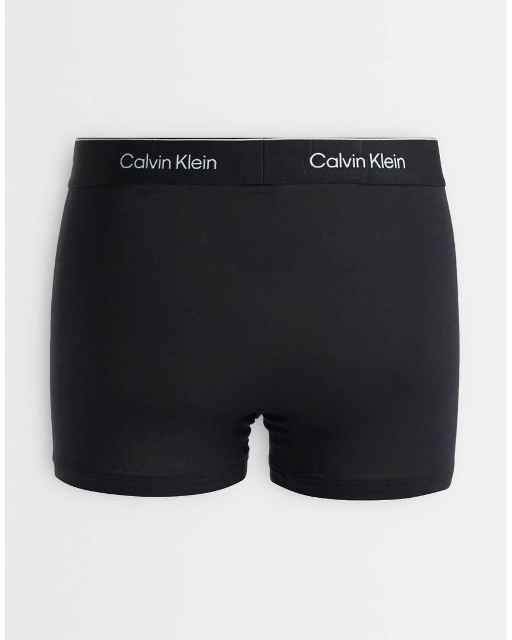 Calvin Klein Black Icon Cotton Stretch 3 Pack Relaxed Trunks for men