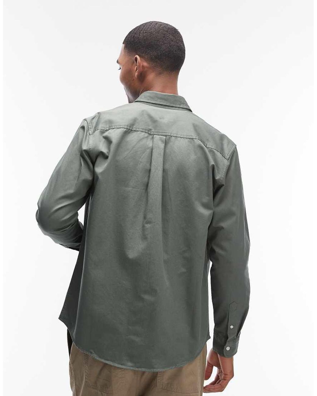 Carhartt Gray Madison Long Sleeve Shirt for men