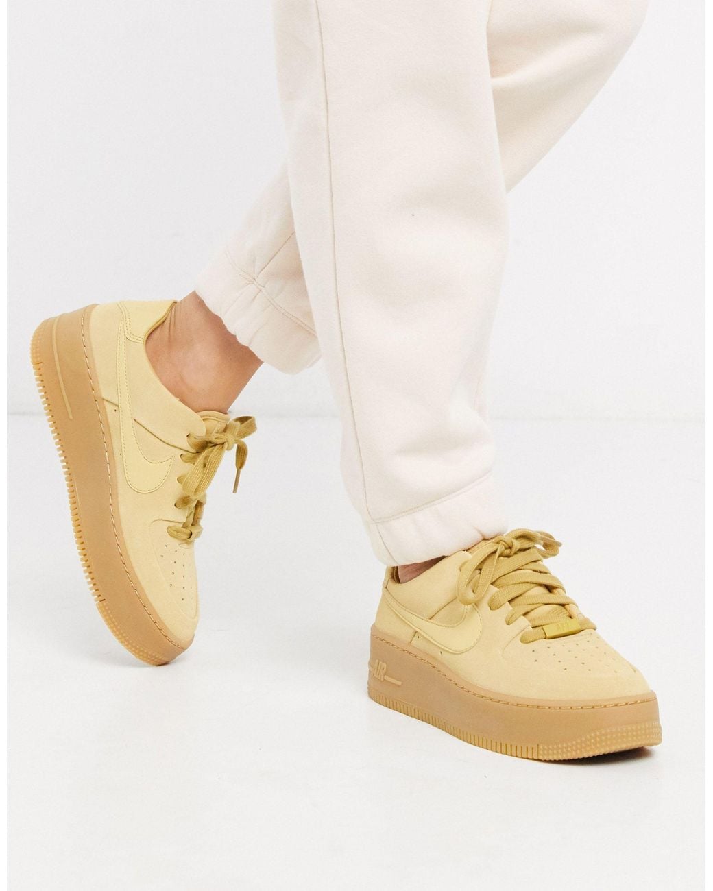 nike air force 1 sage low cream