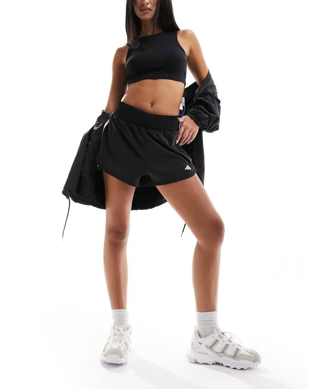 Adidas Originals Black Adidas Training Pacer Shorts