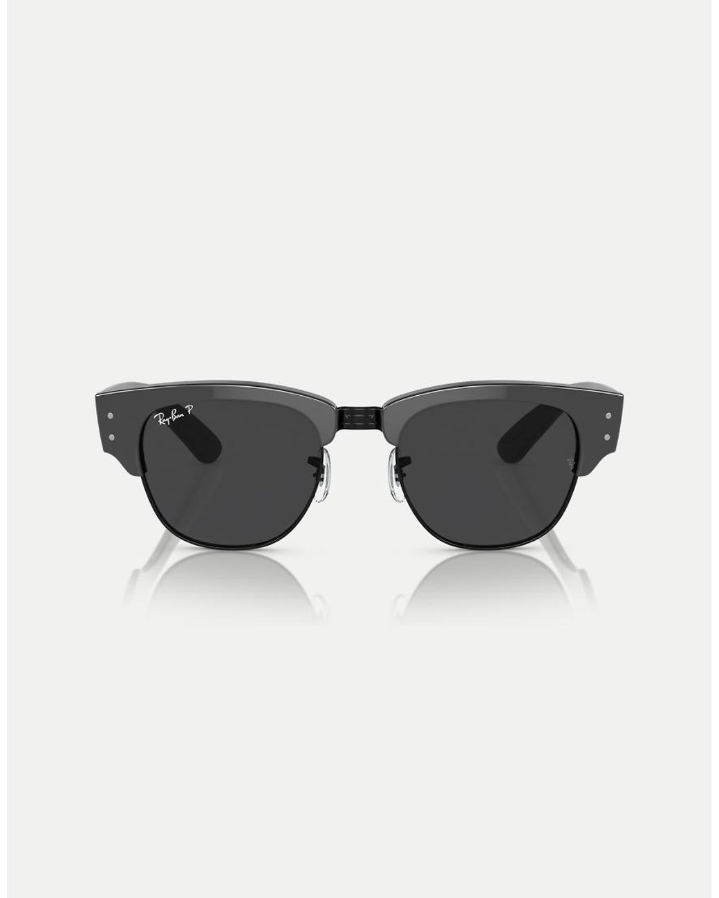 Ray-Ban Black Clubmaster Mega Sunglasses With Polarised Lens