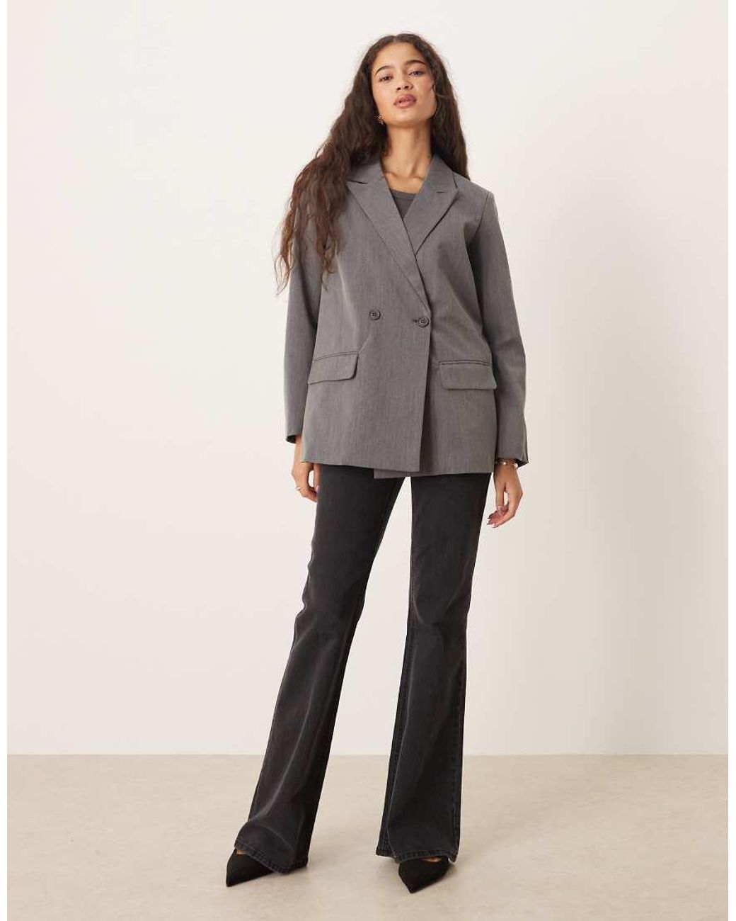Brave Soul Gray Structured Blazer