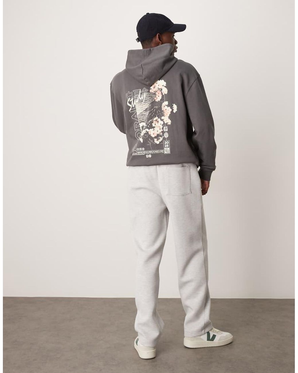 ASOS Gray Heavyweight Straight jogger for men