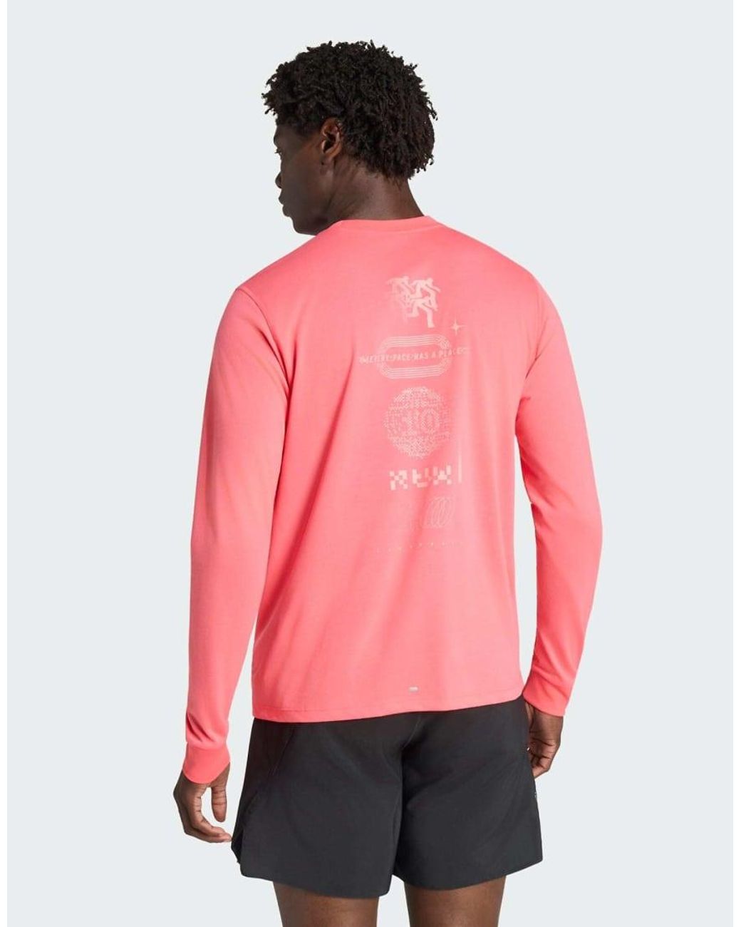 Adidas Originals Pink Adi365 Adidas Runners Longsleeve Tee