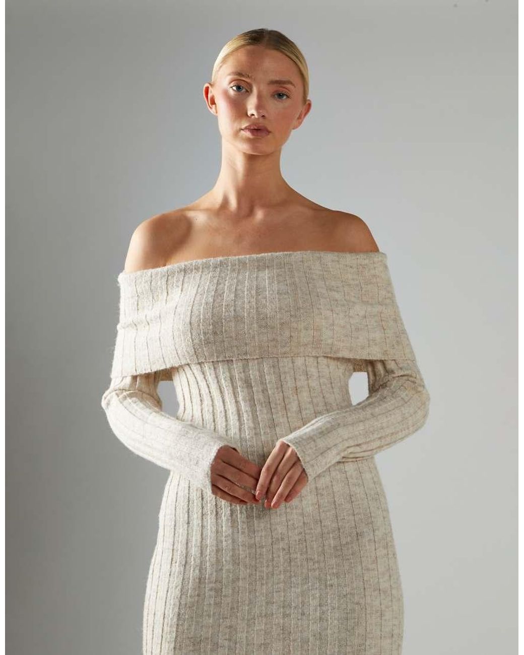 Glamorous Natural Bardot Maxi-Dress