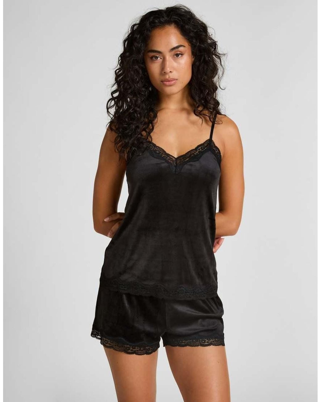 Hunkemöller Black Velvet Lace Cami