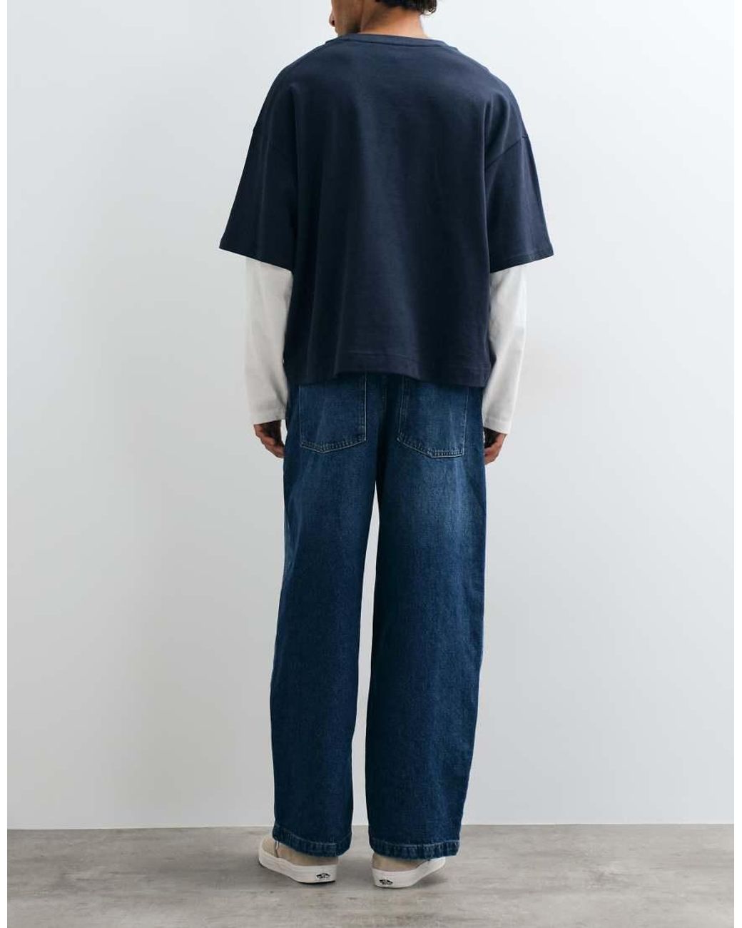 ASOS Blue Barrel Jeans for men