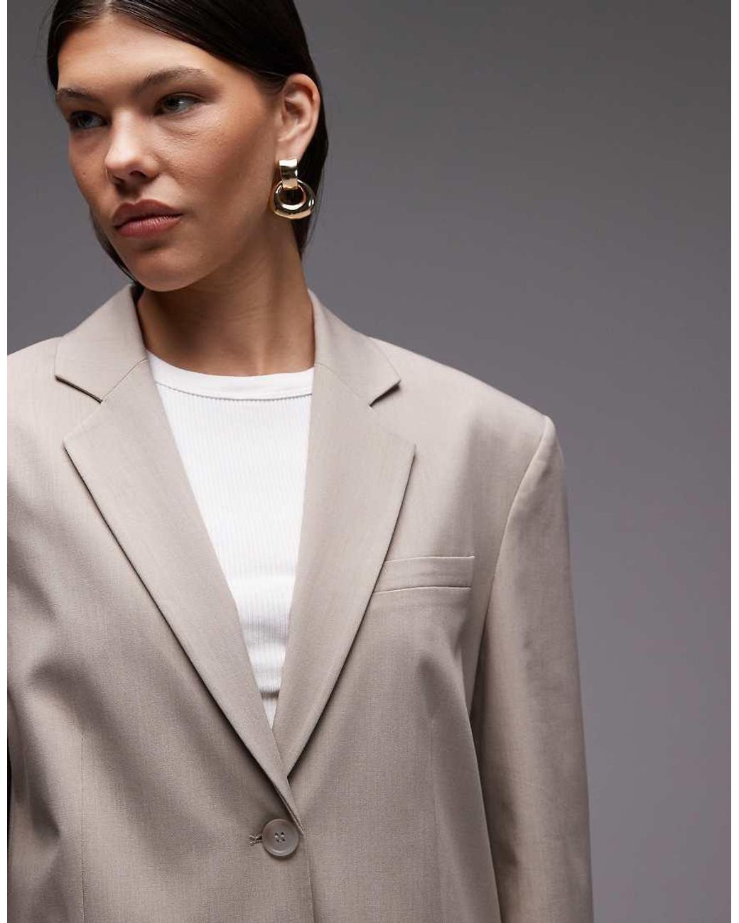 ASOS Gray Ultimate Oversized Blazer