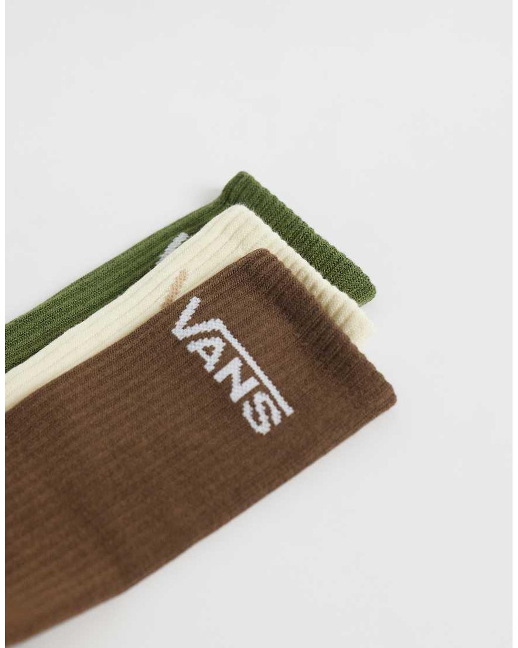 Vans Green Classic Crew 3Pck Socks