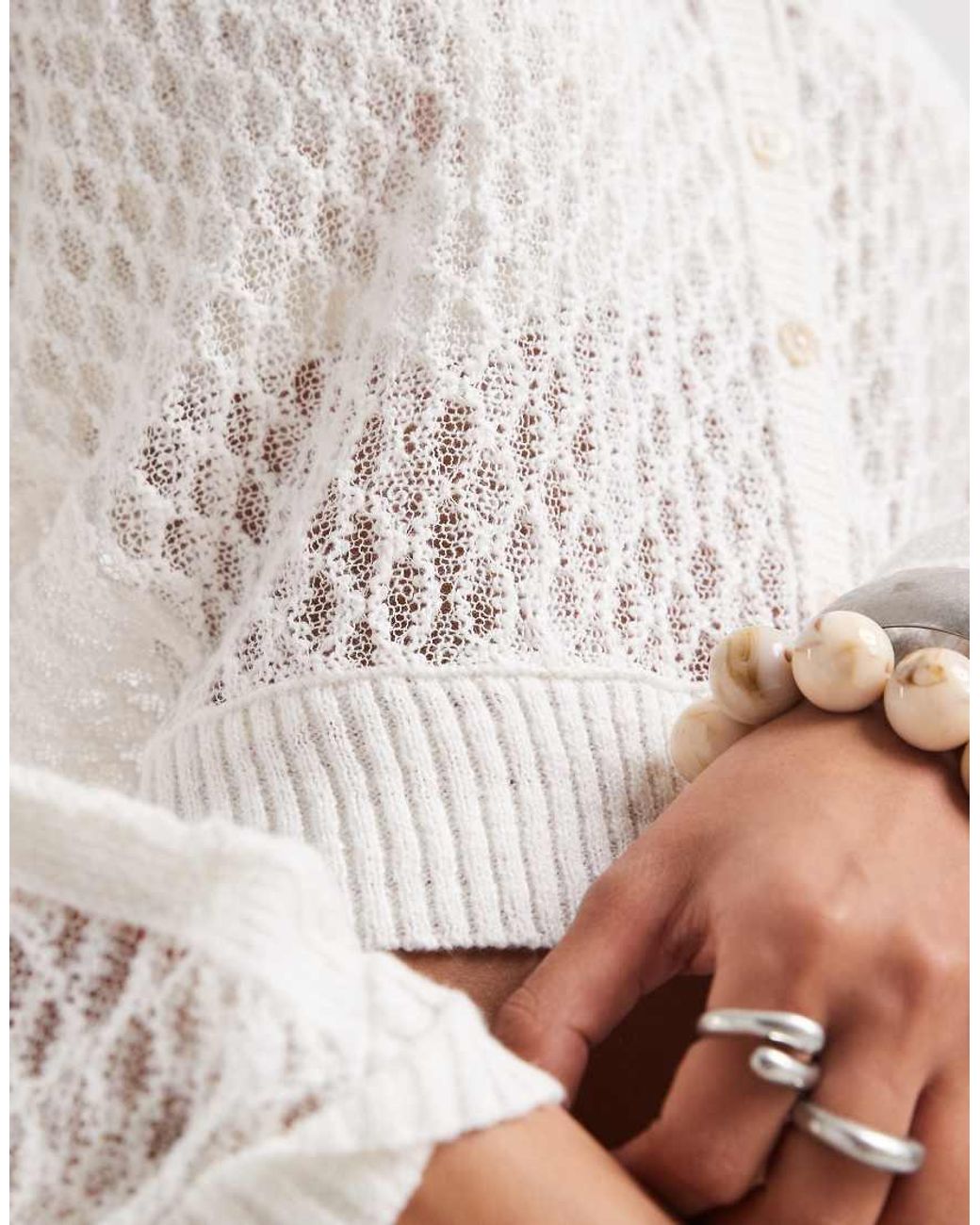 Free People Blue Maris Fine Gauge Cardigan