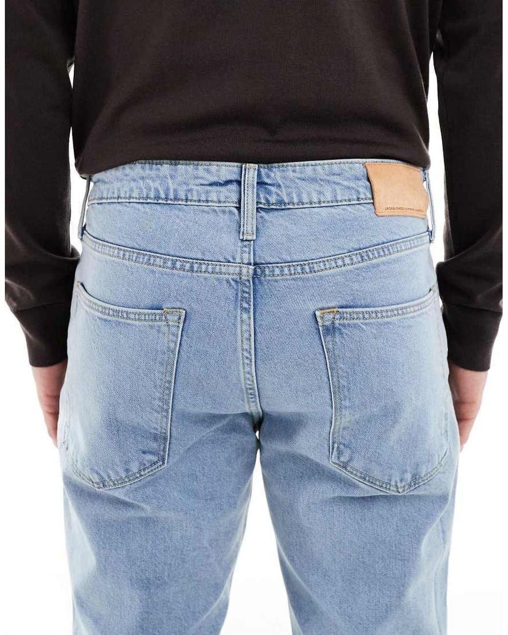 Jack & Jones Blue Clark Straight Jean for men