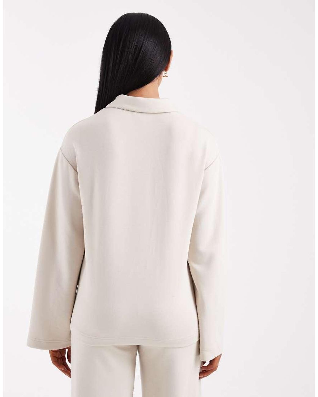 Vero Moda White Super Soft Polo Top Co-Ord