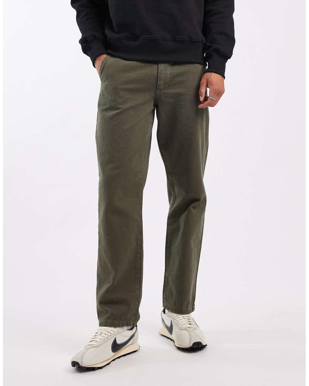 ASOS Rechte Broek in het Black voor heren
