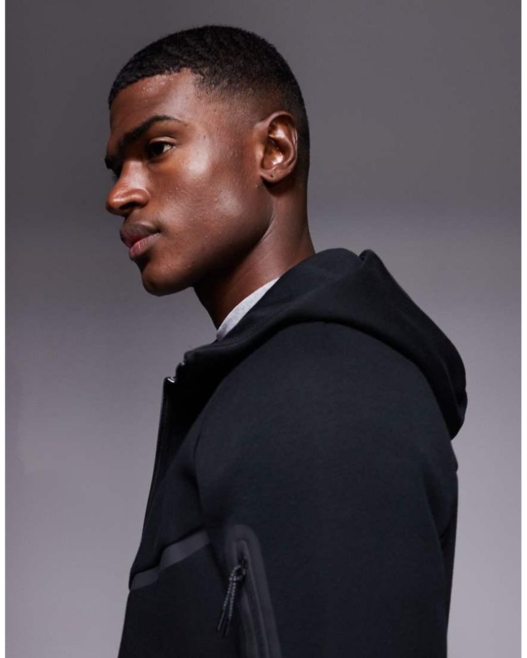 mens black tech fleece