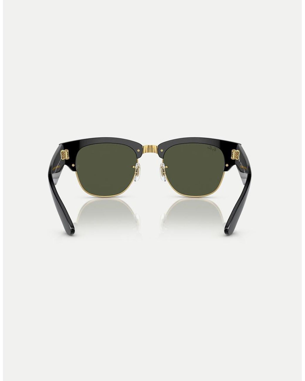 Ray-Ban Green Clubmaster Mega Sunglasses With Lens