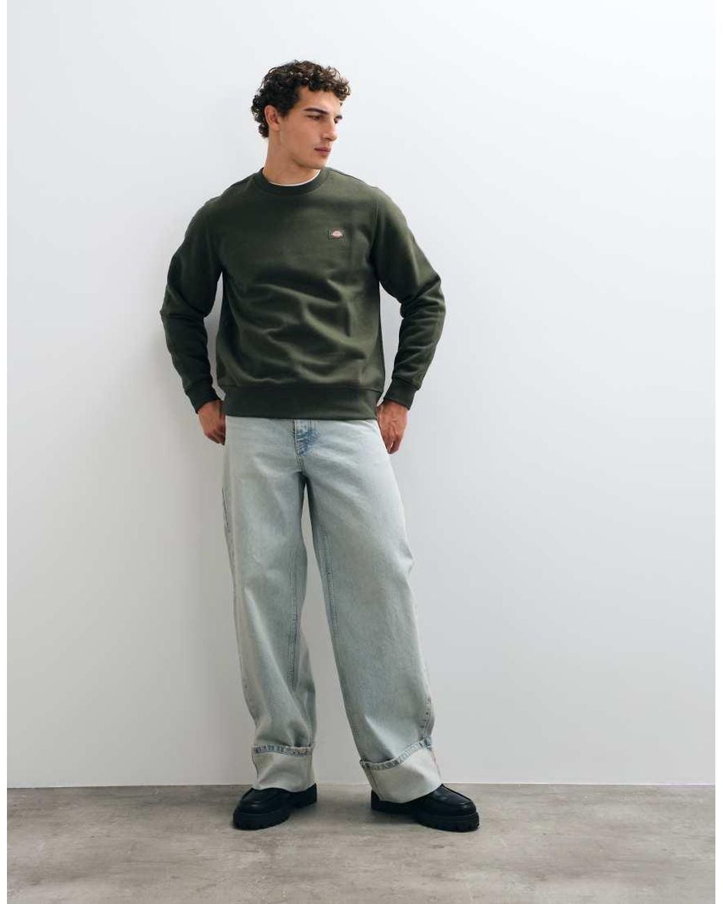 Dickies Green Oakport Sweatshirt for men