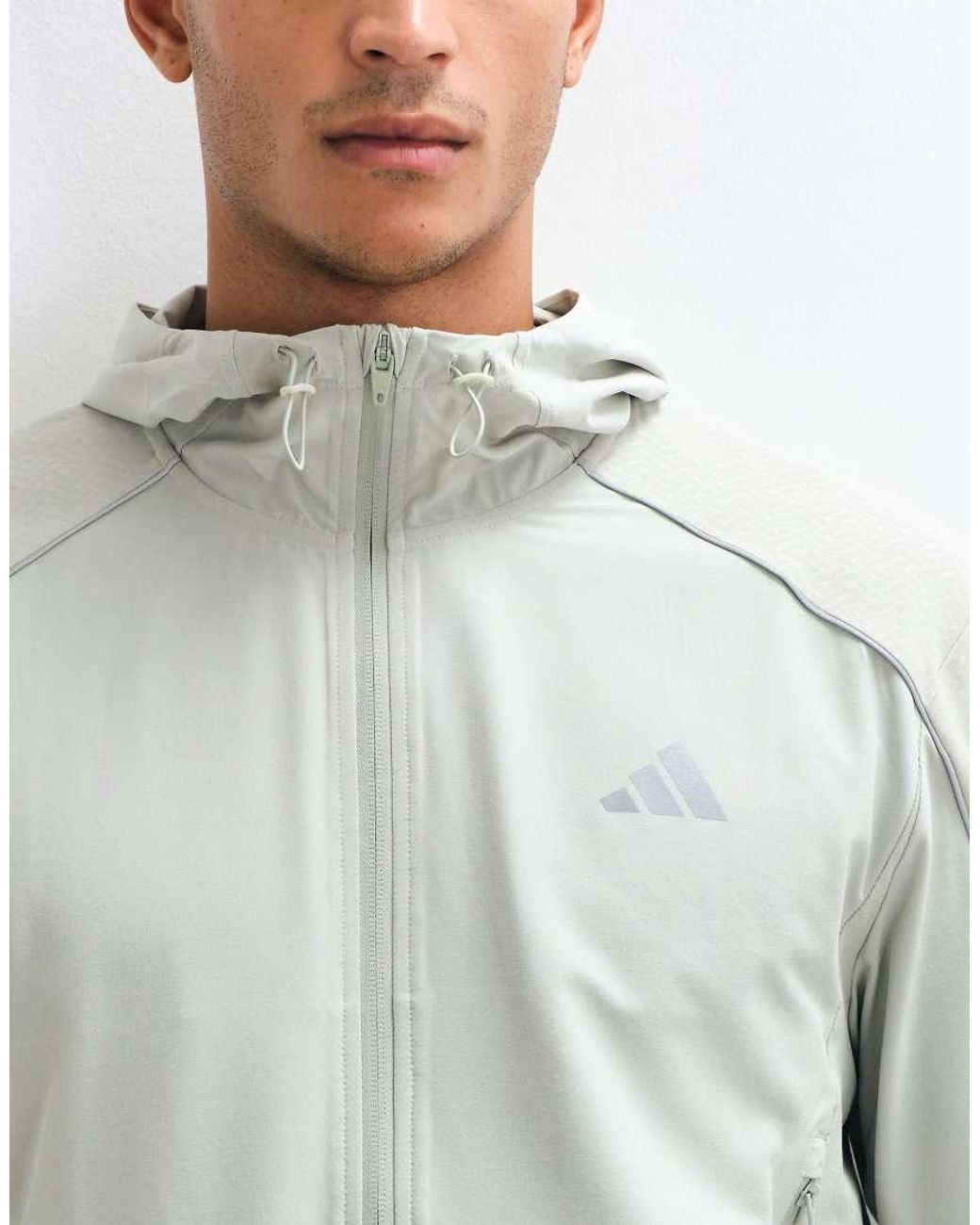 Adidas Originals Gray Adidas Training Tech Lightweight Jacket for men