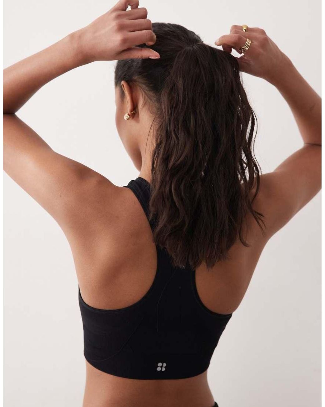 Sweaty Betty Black Stamina Seamless Sports Bra