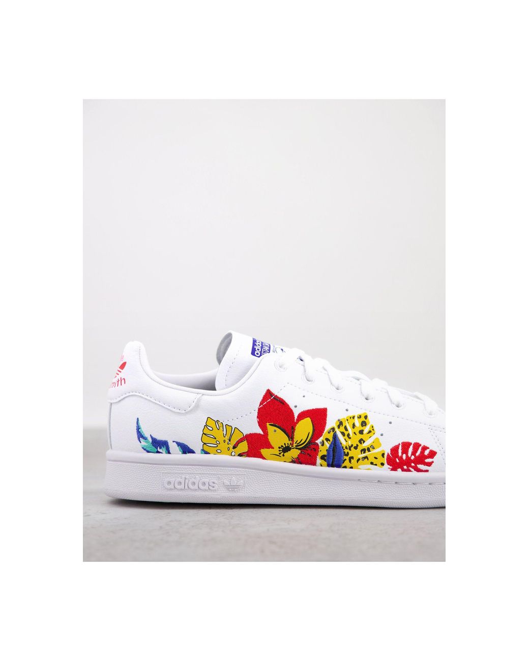 Stan smith - baskets durables à fleurs adidas Originals en coloris Blanc |  Lyst