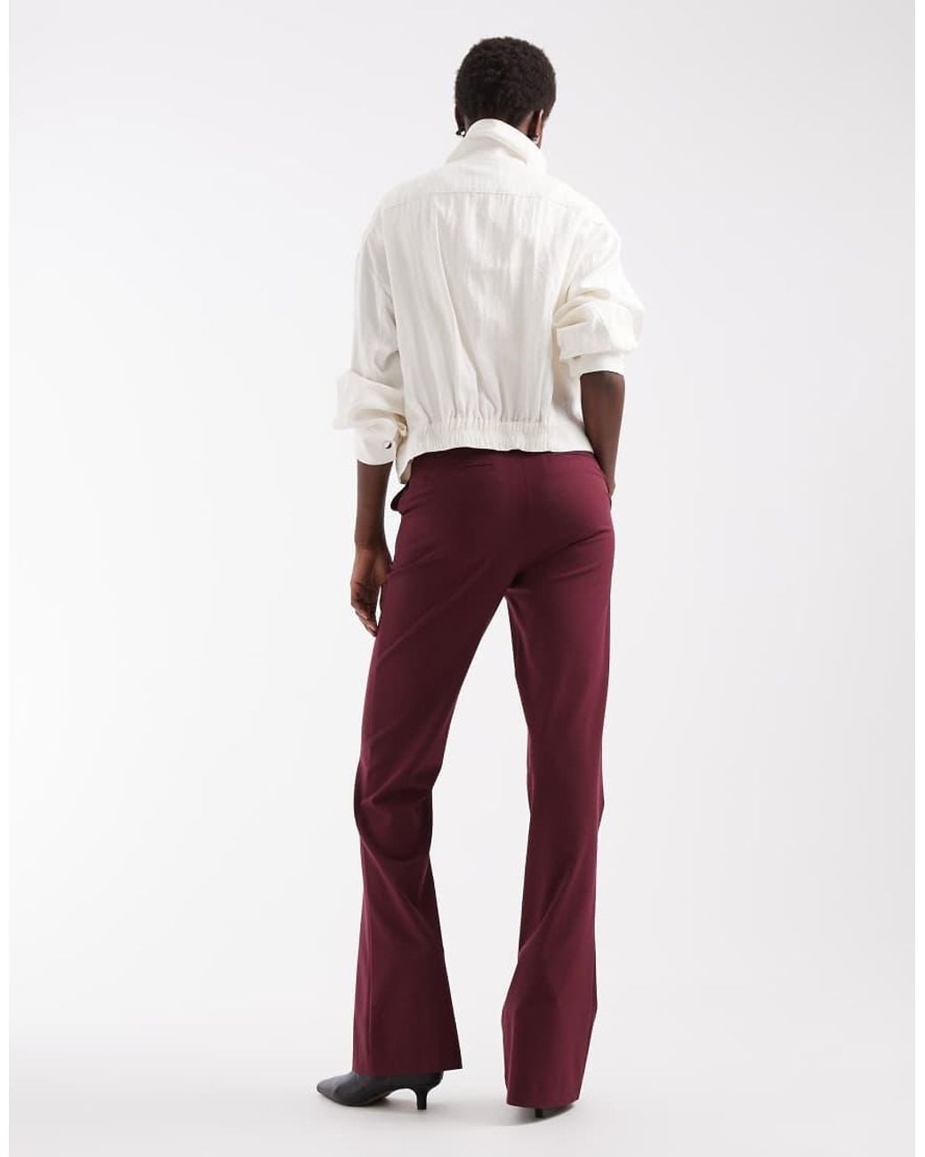 ASOS Red Tall Tailo Snatch Flare
