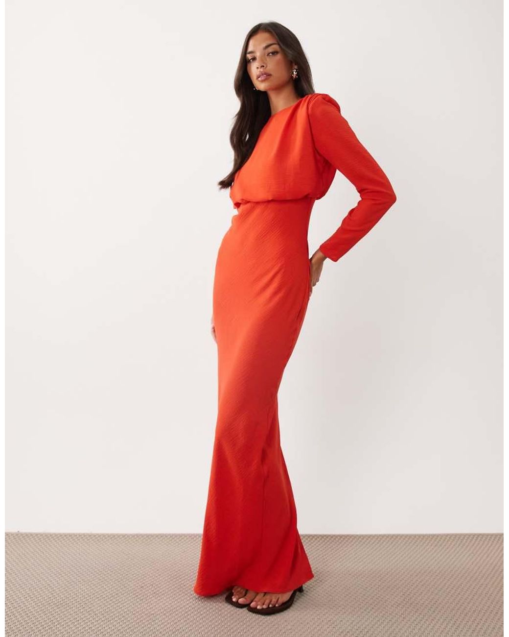 ASOS Red Batwing Maxi Dress