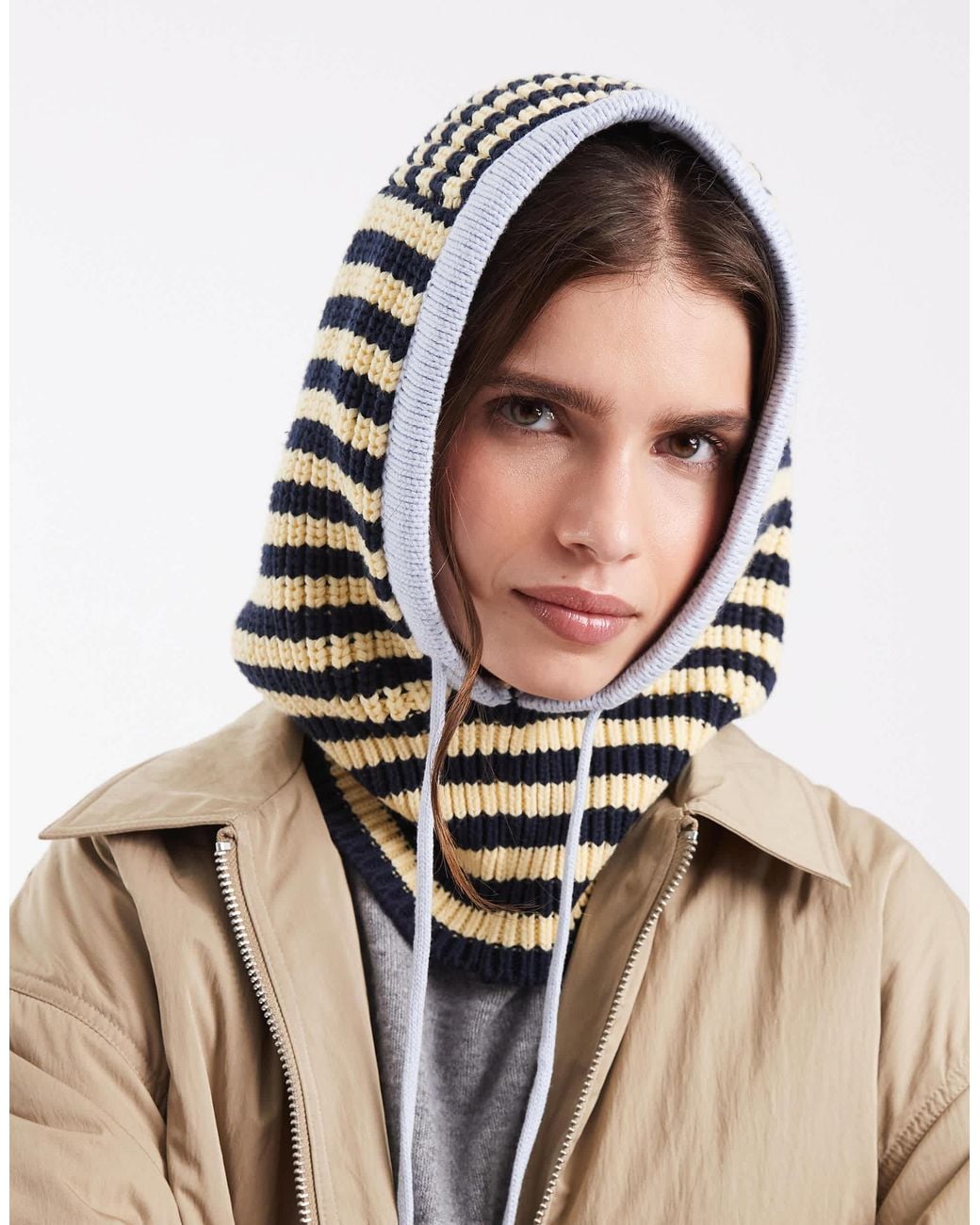 Tommy Hilfiger Yellow Script Logo Knit Bonnet