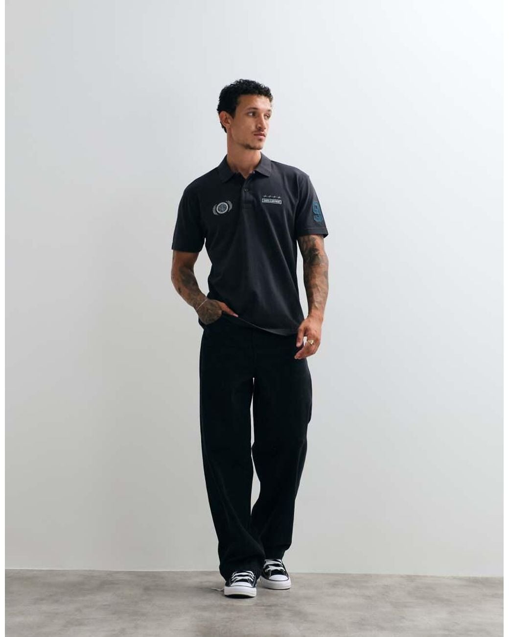 Hollister Blue Short Sleeve Polo for men