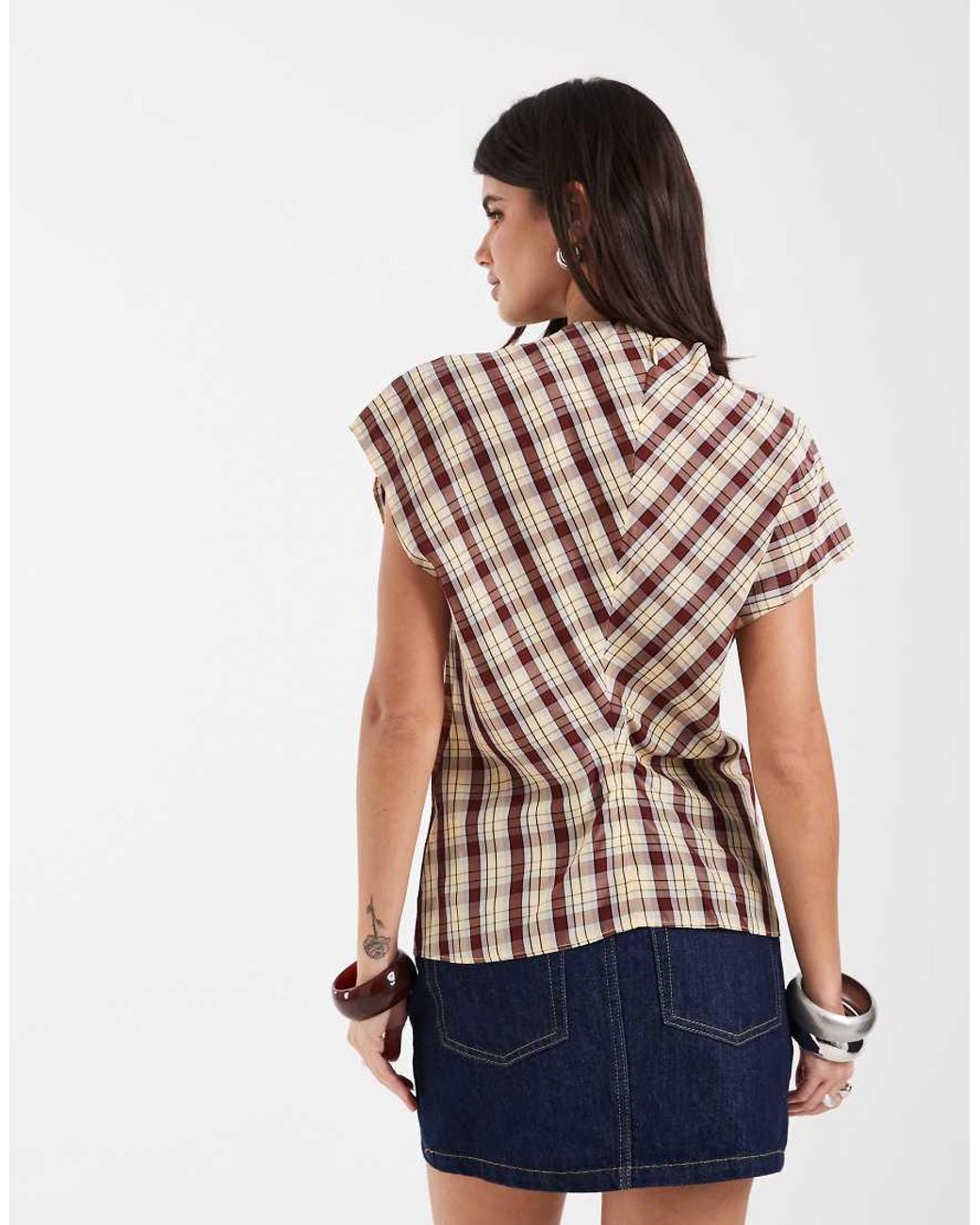 & Other Stories Red Woven Top