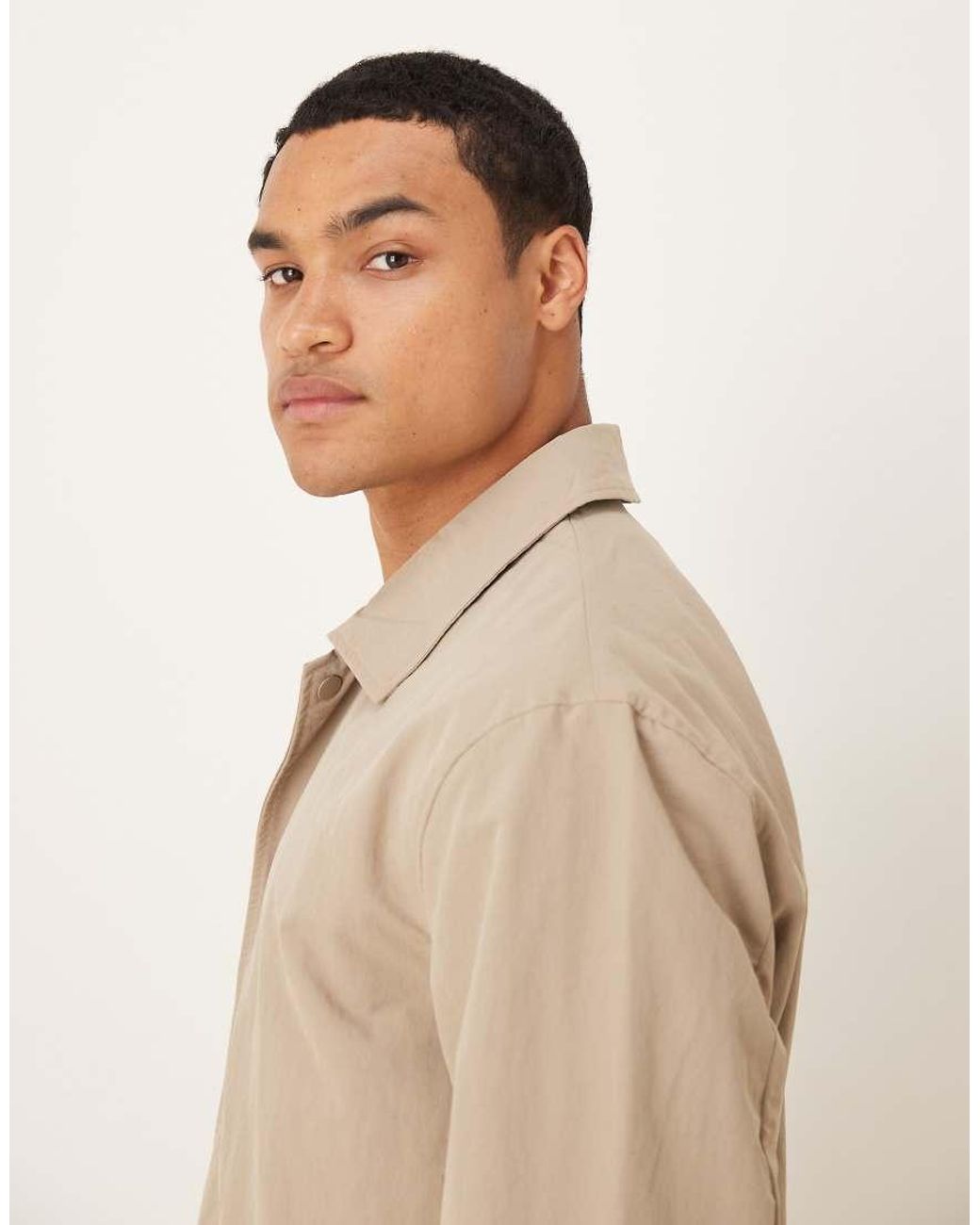 SELECTED Natural Coach Jacket for men
