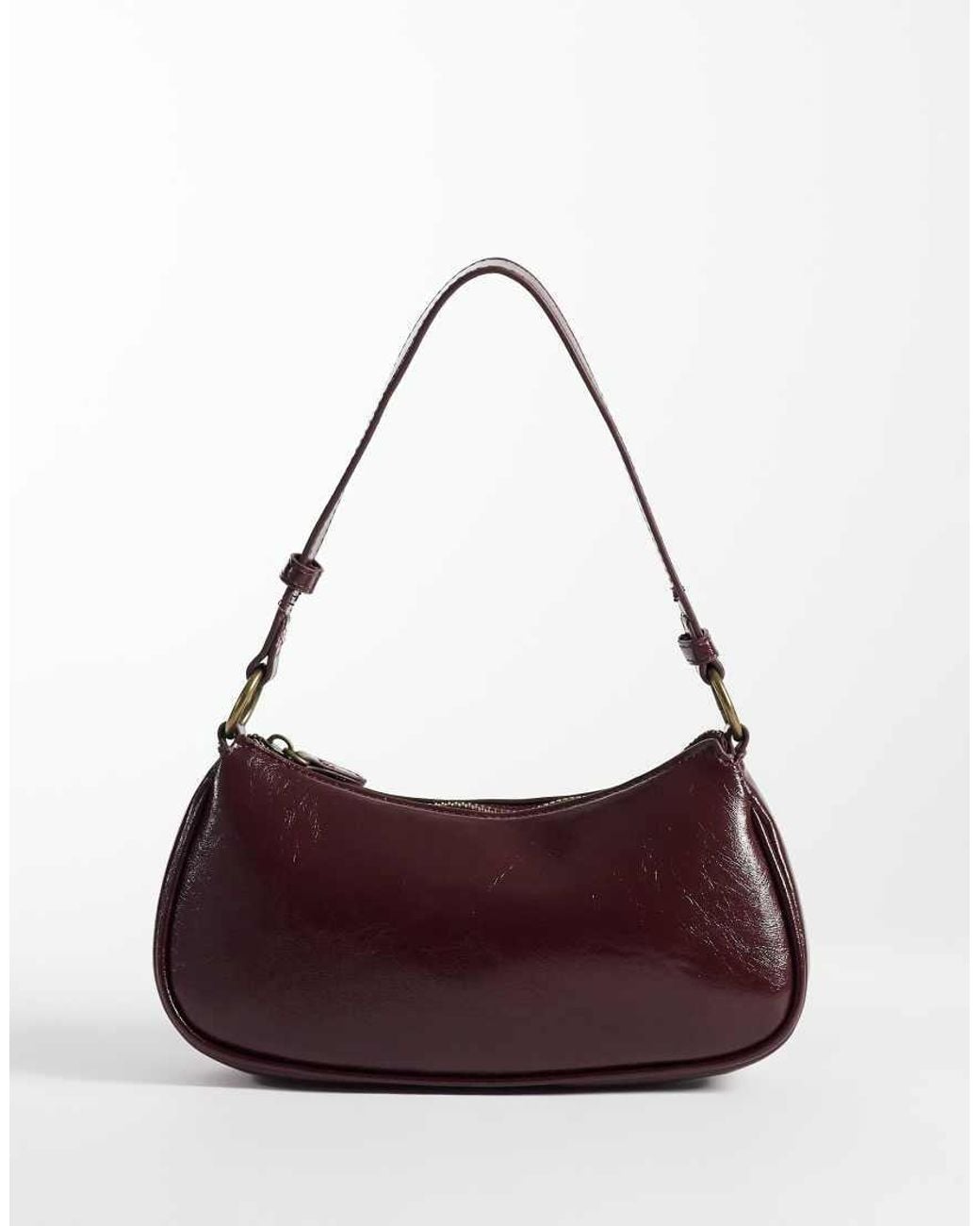 Mango Purple Teen Faux Leather Shoulder Bag