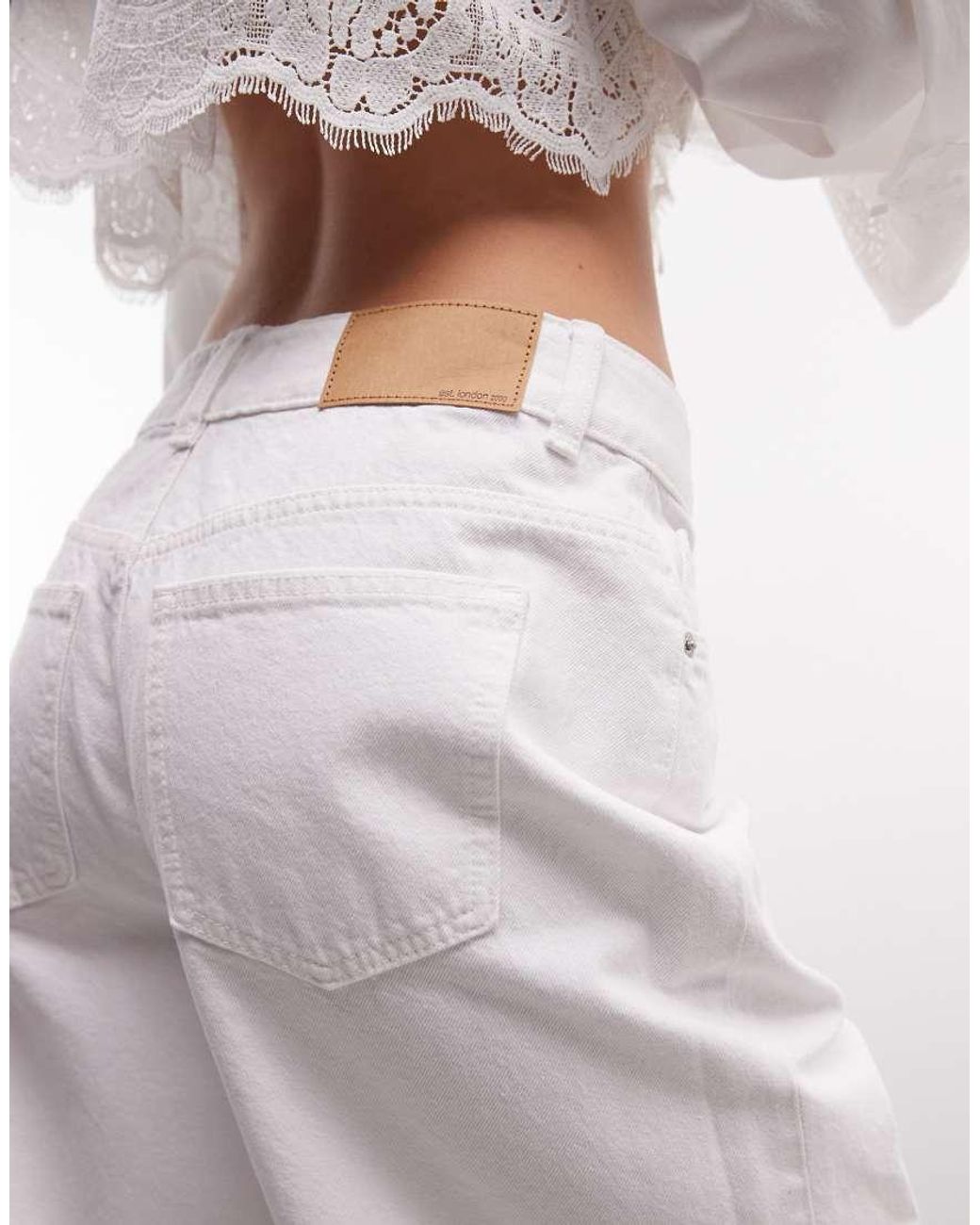 ASOS White Denim Bermuda Short
