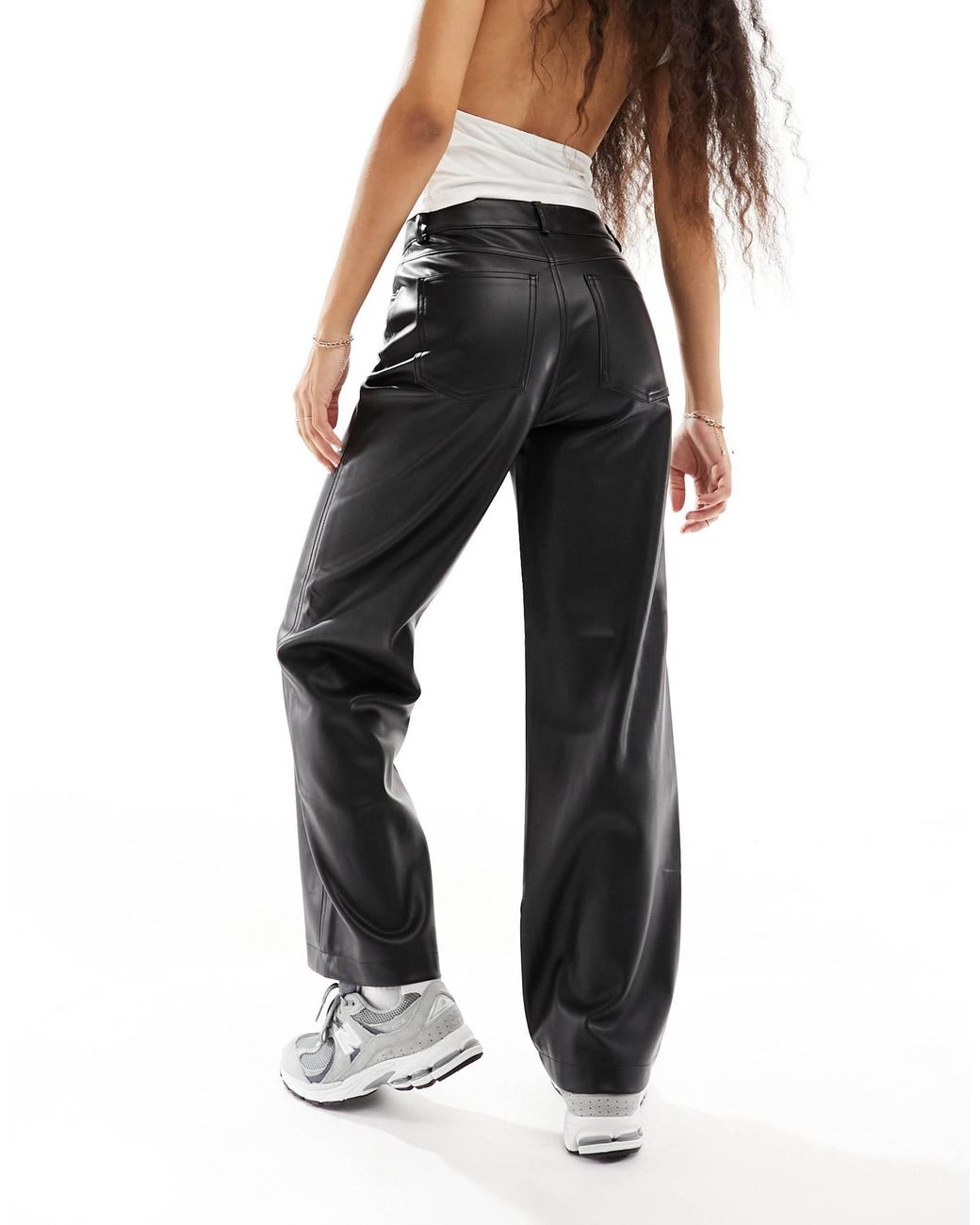 Clothing Skinny Trousers Leather Jeans Petite Stradivarius Petite