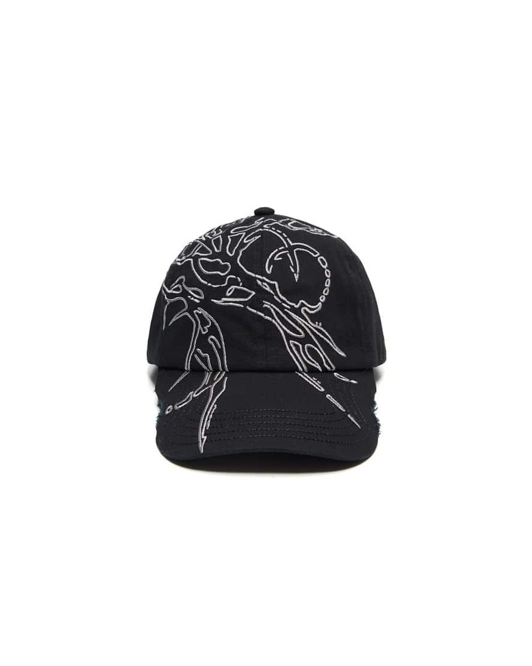 Bershka Black Print Cap for men