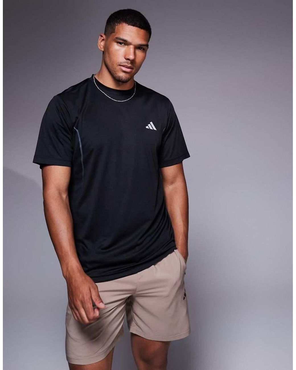 Adidas Originals Blue Adidas Training Tech T-shirt for men