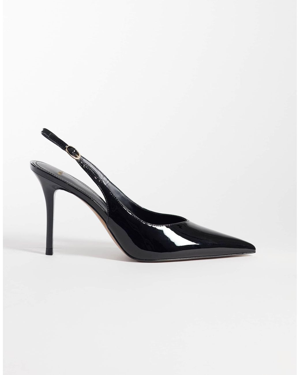 Mango Black Slingback-pumps aus kunstleder