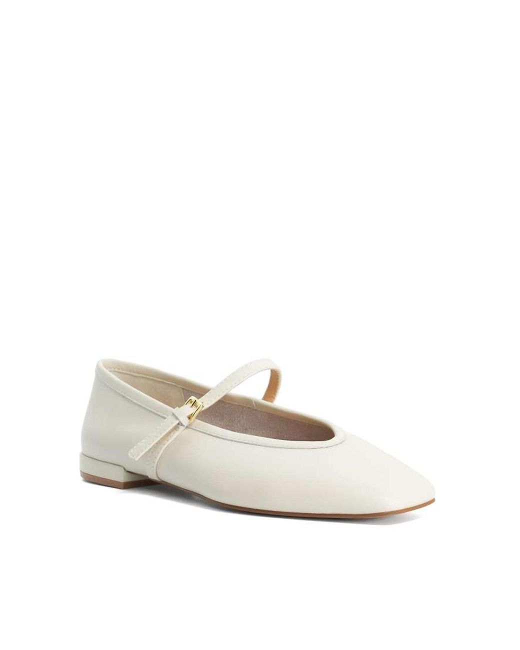 Dune White Hearthrob Ballet Pumps