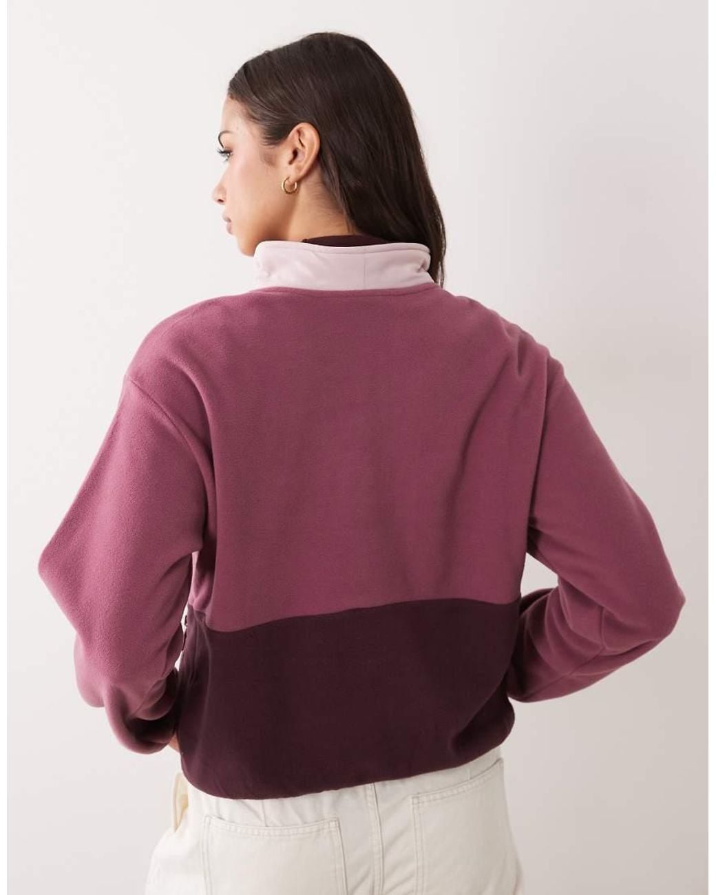 Columbia Purple Sequoia Grove Ii Half Zip Fleece