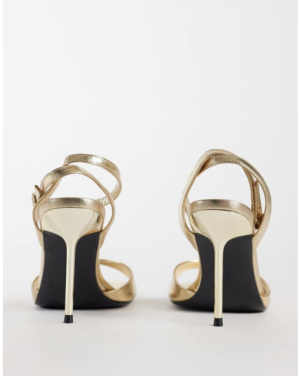 ASOS White Nemi Barely There Heeled Sandals