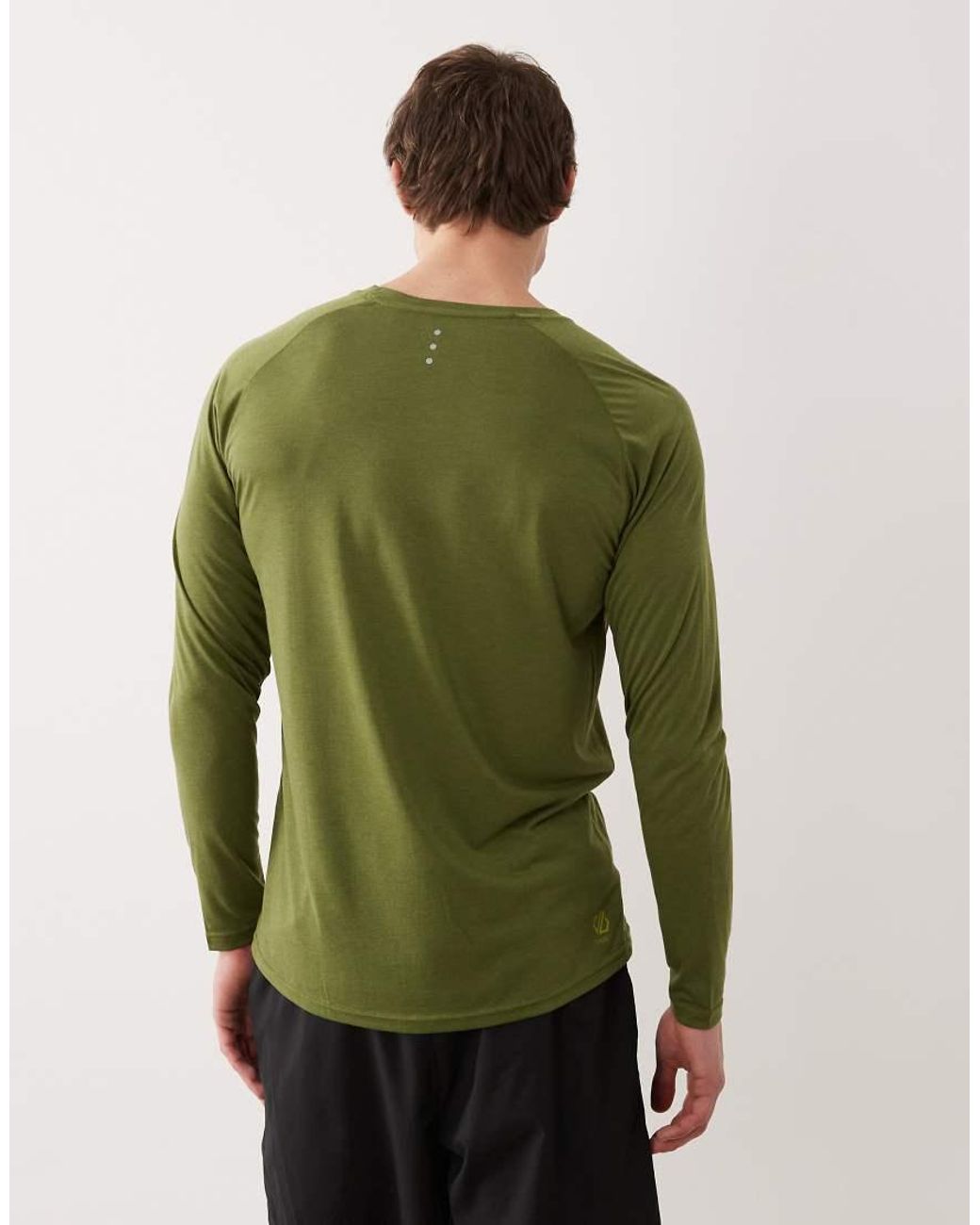 Dare 2b Green Breathable Quick-Dry Agile Long Sleeved T-Shirt for men